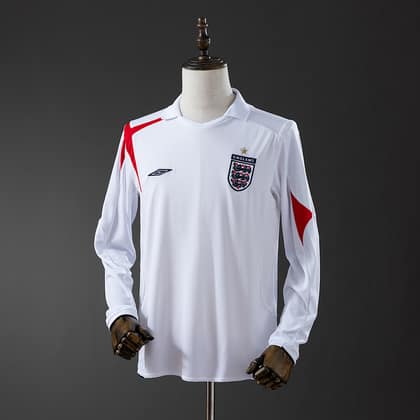 Inglaterra Retro 2006 Manga larga