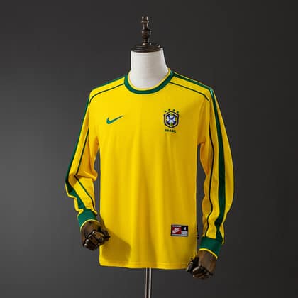 Brasil Retro 1998 Manga larga
