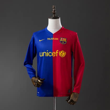 FC Barcelona Retro 08/09 Champions League Manga larga