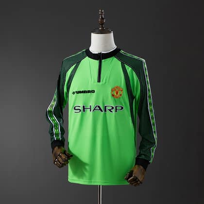 Manchester United Retro Portero 98/99 Manga larga (Verde)