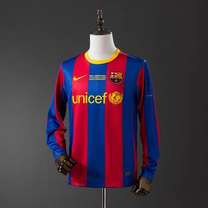 FC Barcelona Retro Edición especial 10/11 Champions League Manga larga