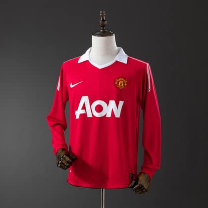 Manchester United Retro 10/11 Manga larga