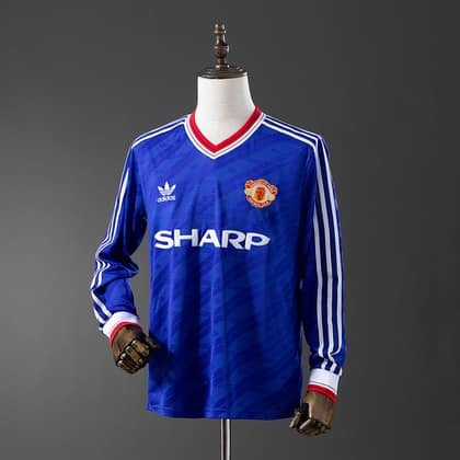 Manchester United Retro Visitante 86/88 Manga larga