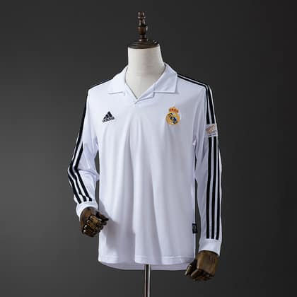 Real Madrid Retro 02/03 Champions League Manga larga