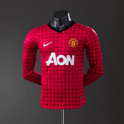 Manchester United Retro 12/13 Manga larga