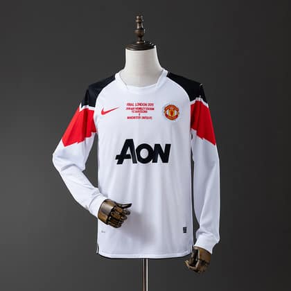 Manchester United Retro Visitante 10/11 Manga larga