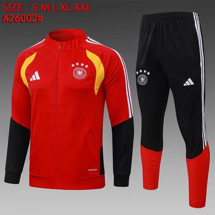 Chándal Alemania 26/27 rojo · cremallera entera (modelo 2)