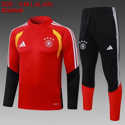 Chándal Alemania 26/27 rojo · media cremallera