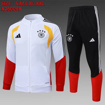 Chándal Alemania 26/27 blanco · cremallera entera (modelo 2)