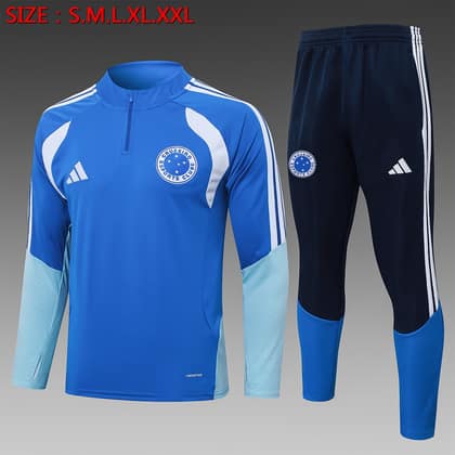 Chándal Cruzeiro 26/27 azul celeste · media cremallera