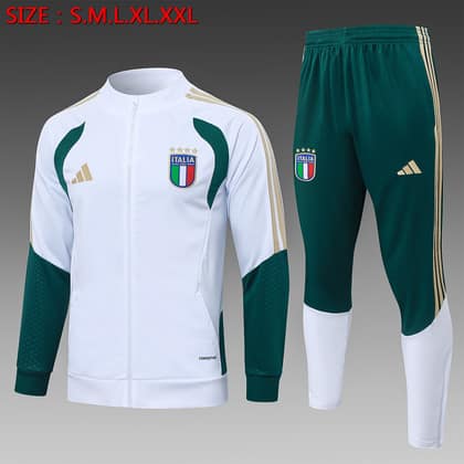 Chándal Italia 26/27 blanco · cremallera entera (modelo 2)