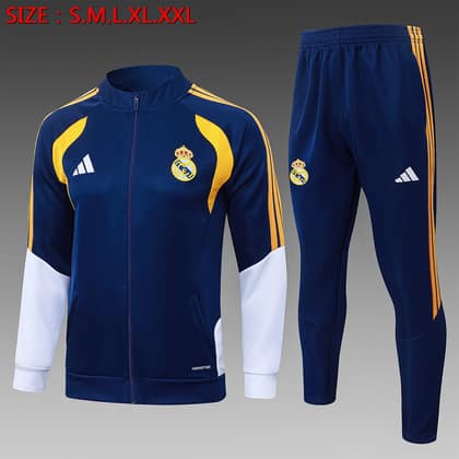 Chándal Real Madrid 26/27 azul · cremallera entera