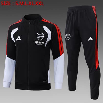 Chándal Arsenal 26/27 negro · cremallera entera (modelo 3)