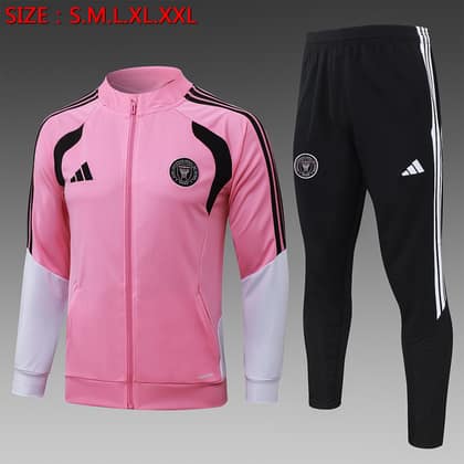 Chándal Inter Miami 26/27 rosa · cremallera entera