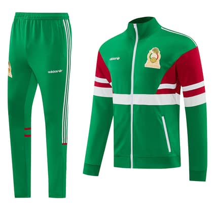 Chándal México 26/27 verde · cremallera entera (diseño 1)
