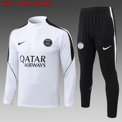 Chándal PSG 26/27 blanco · media cremallera (modelo 4)