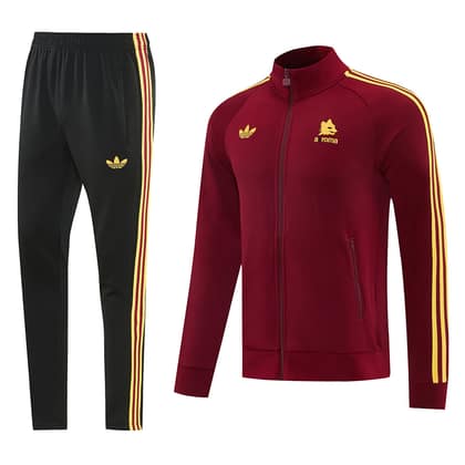 Chándal AS Roma 26/27 granate · cremallera entera
