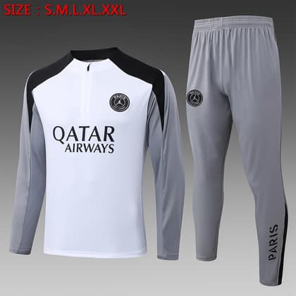 Chándal PSG 26/27 blanco · media cremallera (modelo 3)