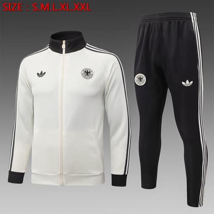 Chándal Alemania 26/27 blanco roto · cremallera entera (modelo 2)