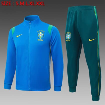 Chándal Brasil 26/27 azul claro · cremallera entera