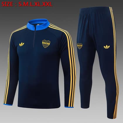 Chándal Boca Juniors 26/27 azul · media cremallera (modelo 2)
