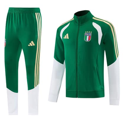 Chándal Italia 26/27 verde · cremallera entera