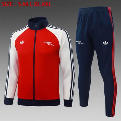 Chándal Arsenal 26/27 rojo · cremallera entera
