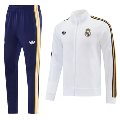 Chándal Real Madrid 26/27 blanco · cremallera entera (diseño 5)