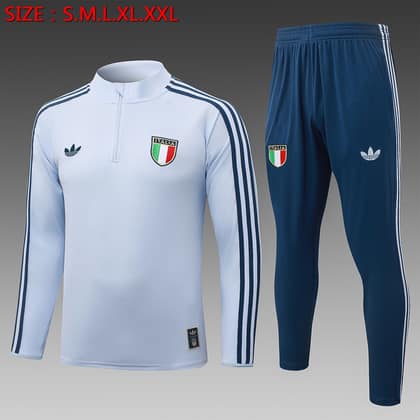 Chándal Italia 26/27 azul claro · media cremallera