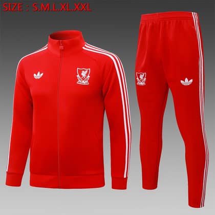 Chándal Liverpool 26/27 rojo · cremallera entera (modelo 2)