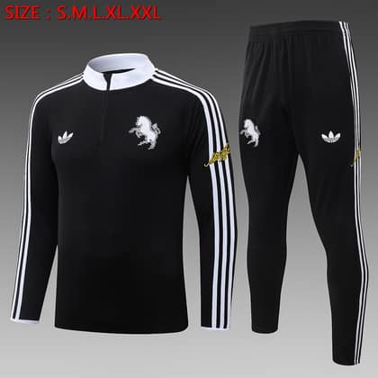 Chándal Juventus 26/27 negro · media cremallera