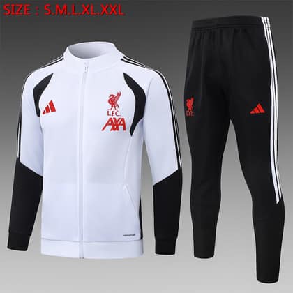 Chándal Liverpool 26/27 blanco · cremallera entera (modelo 2)