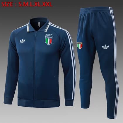 Chándal Italia 26/27 azul oscuro · cremallera entera