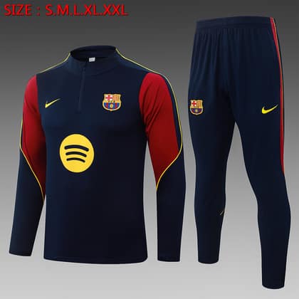 Chándal FC Barcelona 26/27 azul · media cremallera