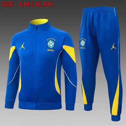 Chándal Brasil 26/27 azul celeste · cremallera entera