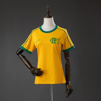Flamengo Zico Local 26/27 Mujer (Amarilla)