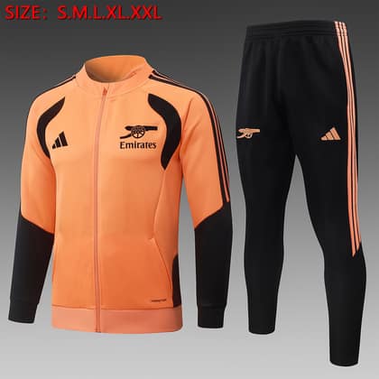 Chándal Arsenal 26/27 naranja · cremallera entera