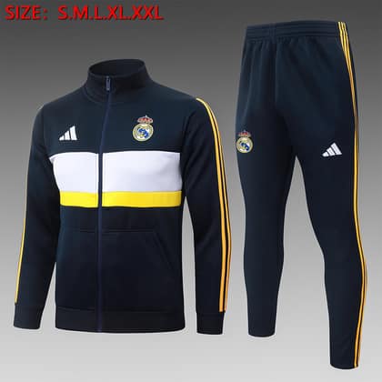 Chándal Real Madrid 26/27 azul marino · cremallera entera (modelo 2)