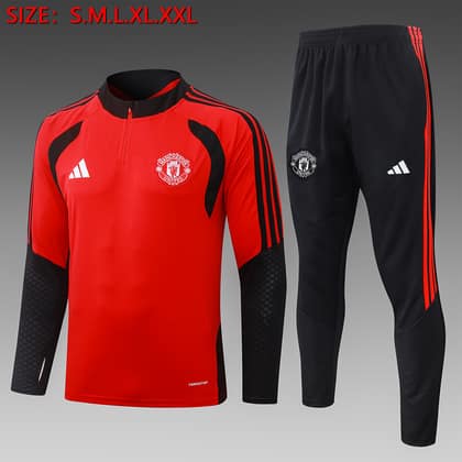 Chándal Manchester United 26/27 rojo · media cremallera