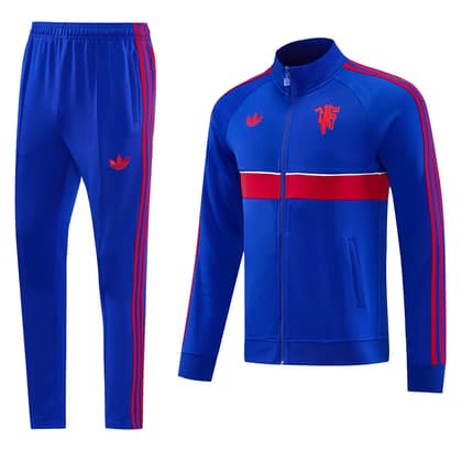 Chándal Manchester United 26/27 azul celeste · cremallera entera