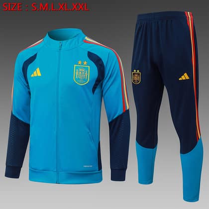 Chándal España 26/27 azul claro · cremallera entera (modelo 2)