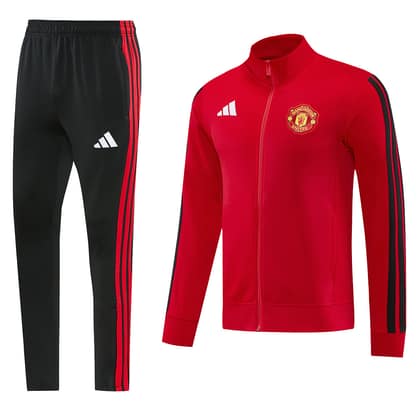 Chándal Manchester United 26/27 rojo · cremallera entera (diseño 1)
