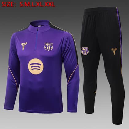 Chándal FC Barcelona 26/27 morado · media cremallera