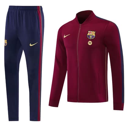 Chándal FC Barcelona 26/27 granate · cremallera entera