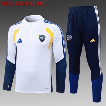 Chándal Boca Juniors 26/27 blanco · media cremallera