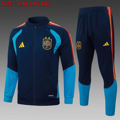 Chándal España 26/27 azul · cremallera entera (modelo 2)
