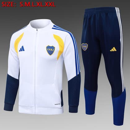 Chándal Boca Juniors 26/27 blanco · cremallera entera
