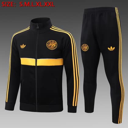 Chándal Ajax 26/27 negro · cremallera entera