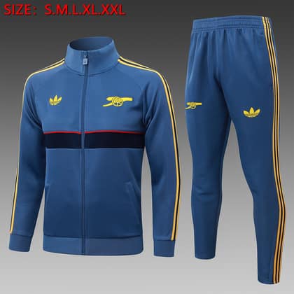 Chándal Arsenal 26/27 azul · cremallera entera (modelo 3)