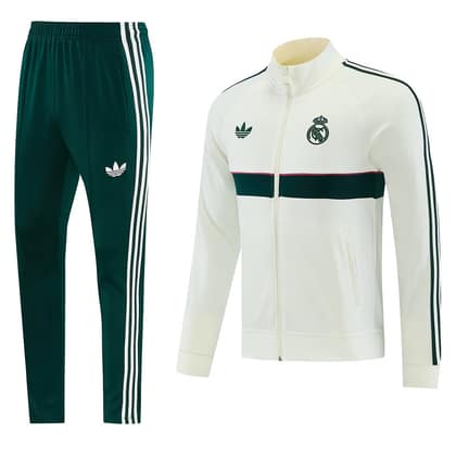 Chándal Real Madrid 26/27 beige · cremallera entera (diseño 8)